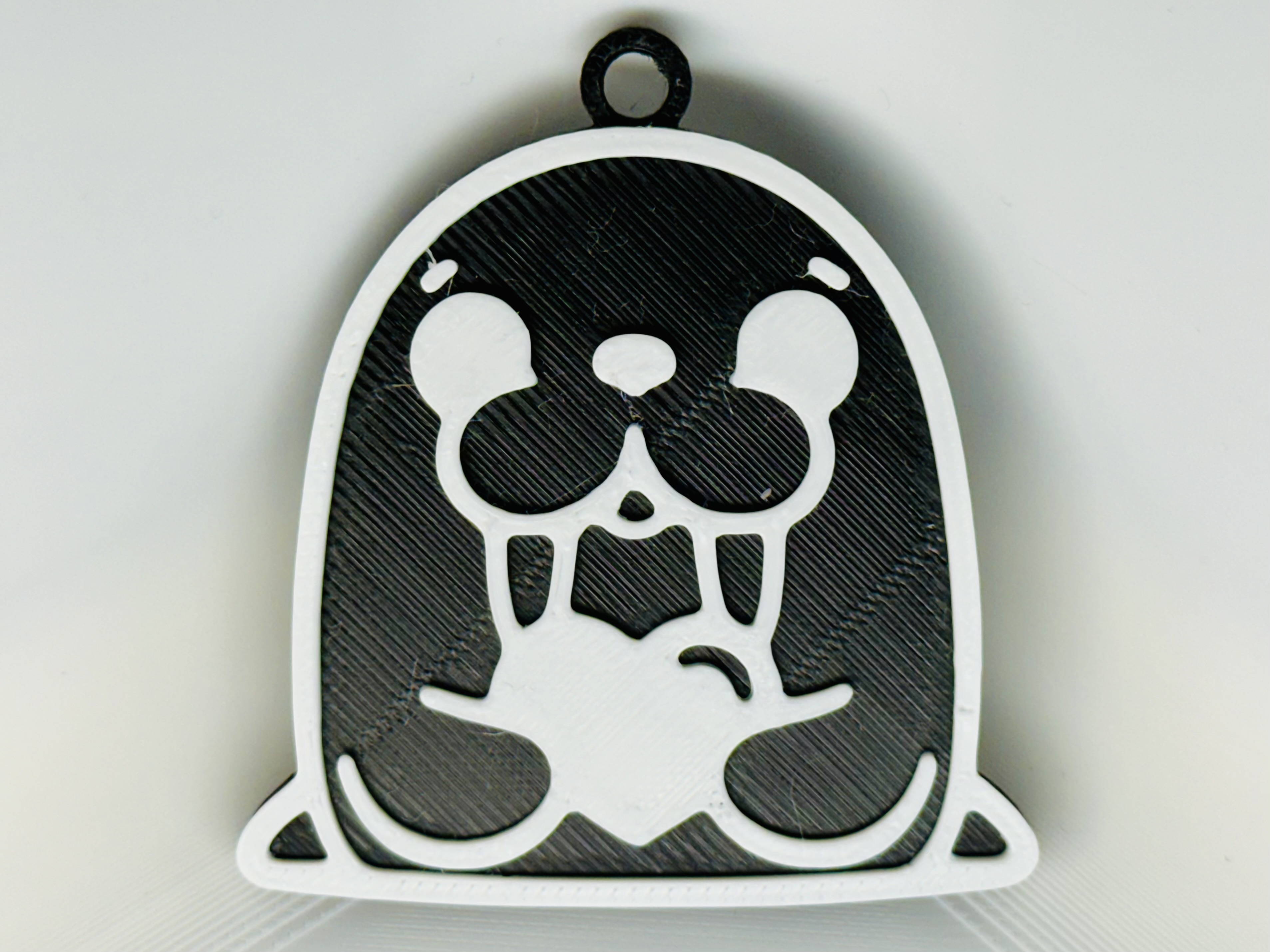 Walrus with a Heart Keychain