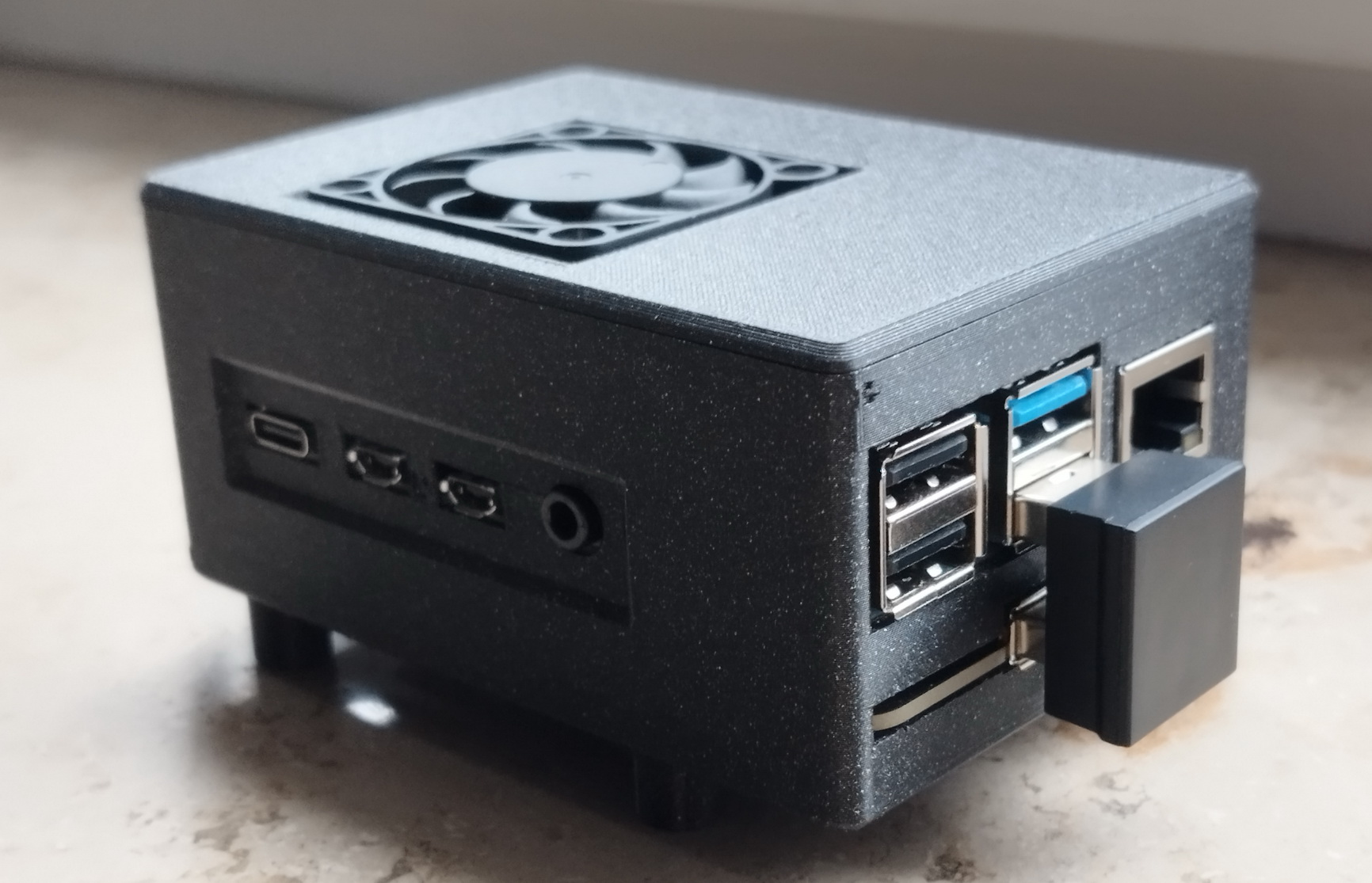 Case for Raspberry PI4 with GeeekPI Cooler and M.2 NVME