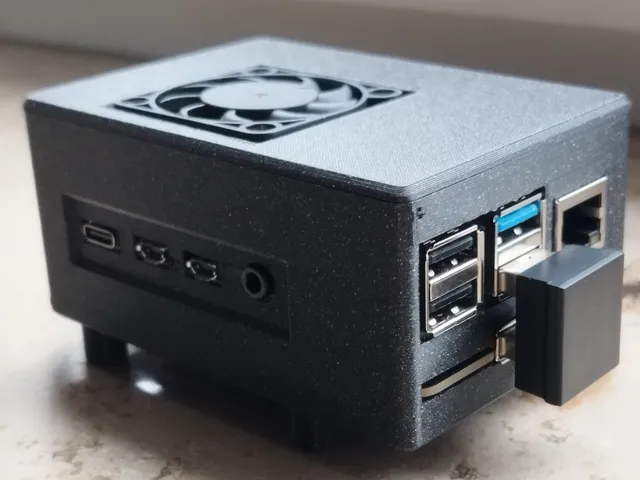 Case for Raspberry PI4 with GeeekPI Cooler and M.2 NVME