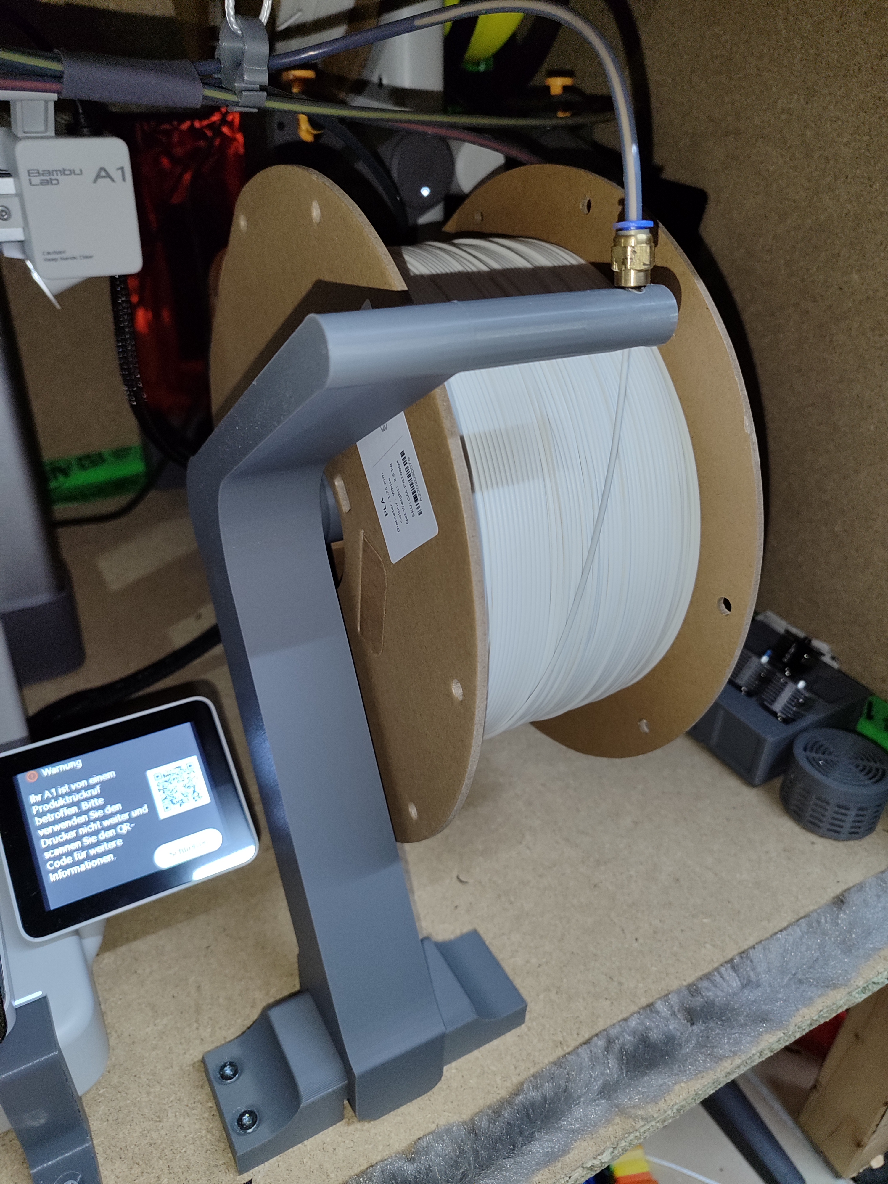 2,5 kg externer Spulenhalter Bambulab A1 (mini) / 2.5 kg external filament holder Bambulab A1 (mini)