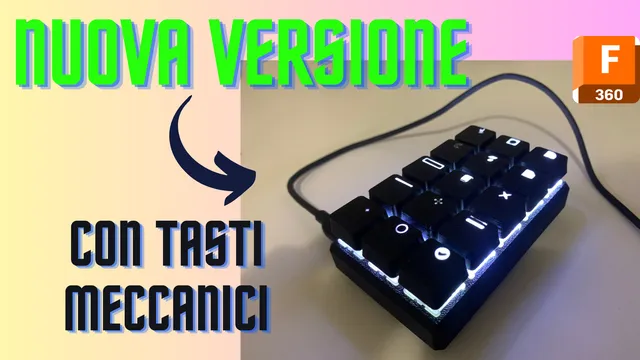 macro keyboard full customizable with mechanical switches (video tutorial)