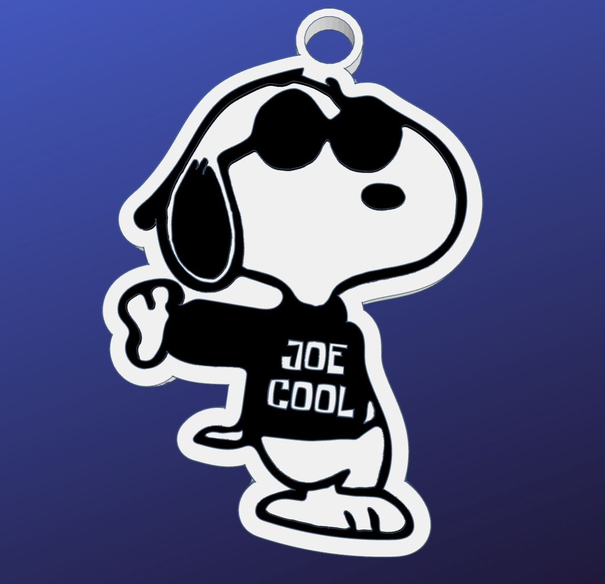 Snoopy Keychain By Carrascue 