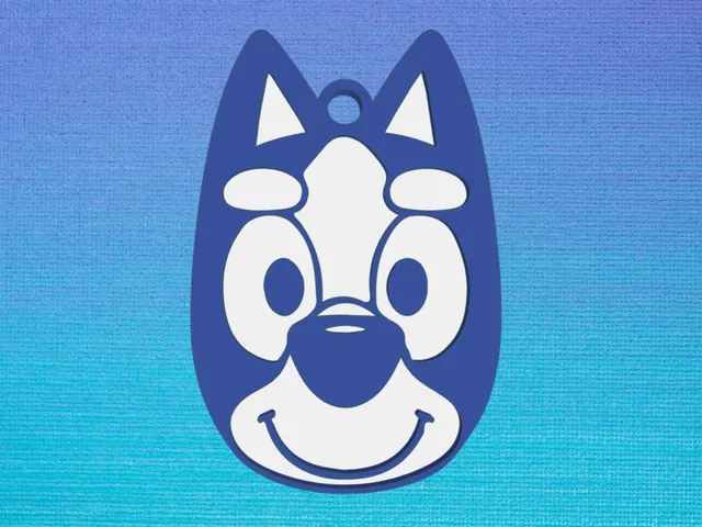 Bluey keychain