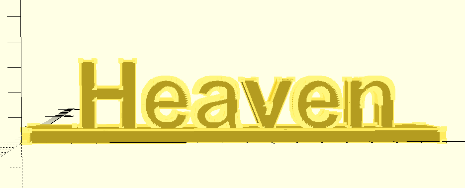 Heaven Nameplate