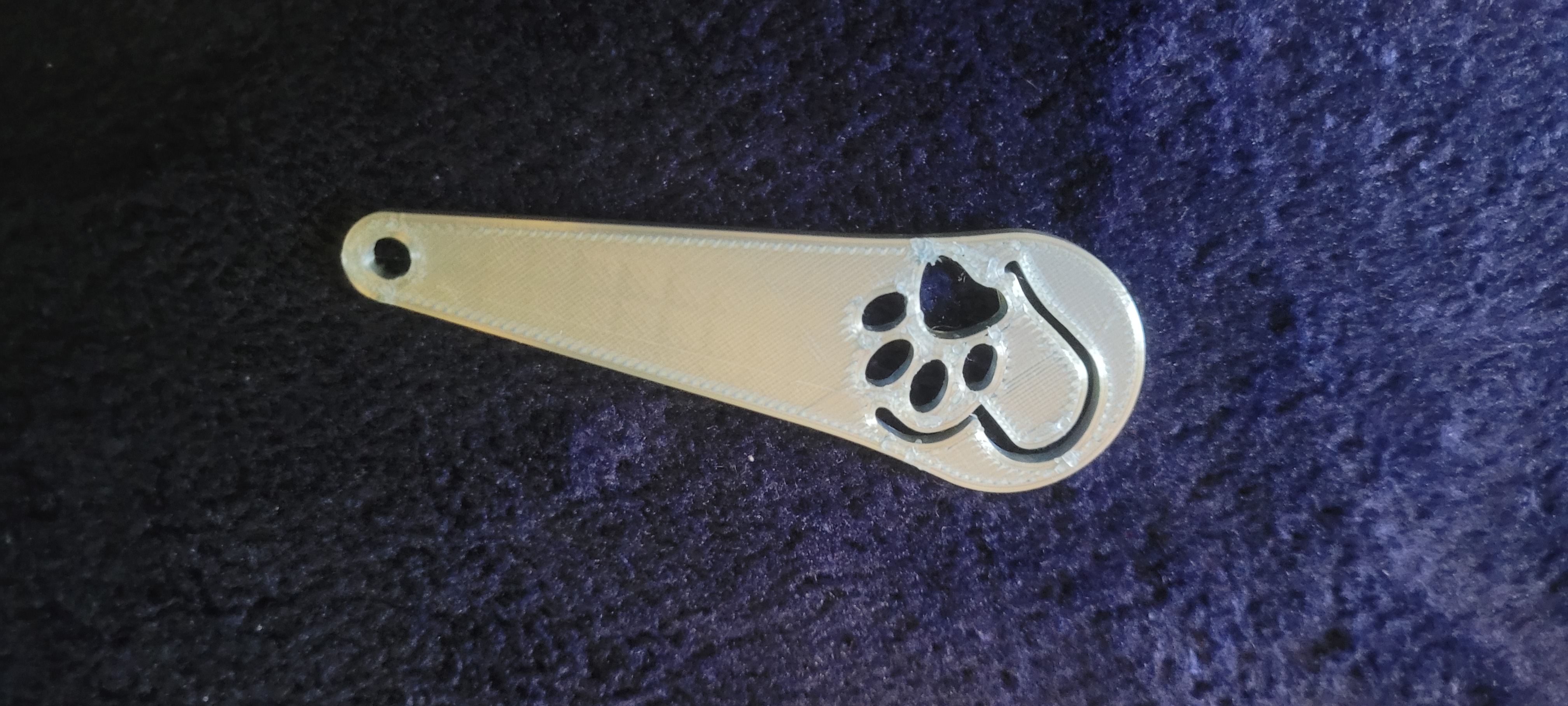 Shopping coin keychain - Heart + Pet paw