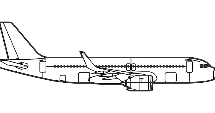 A320-NEO - Side View - Silhouette by Chris D | Download free STL model ...