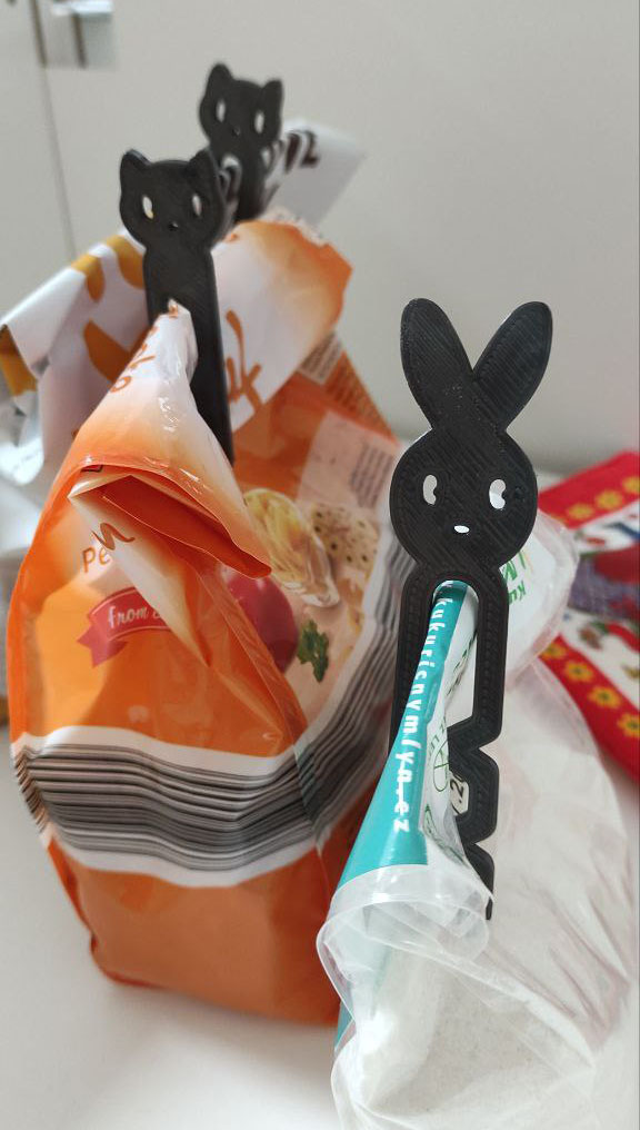 Bag clips Cat and Rabbit