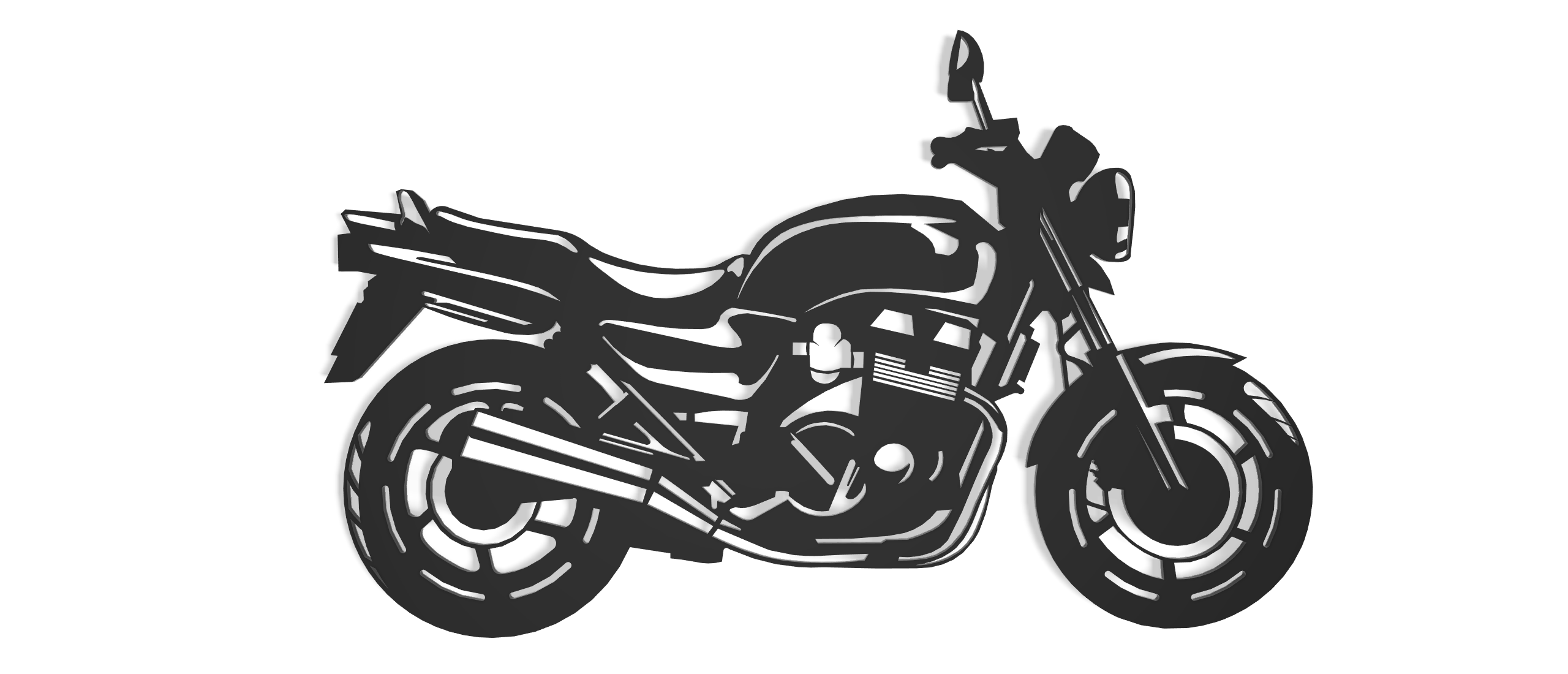 Honda CB Seven Fifty CB750 Wall Silhouette Art