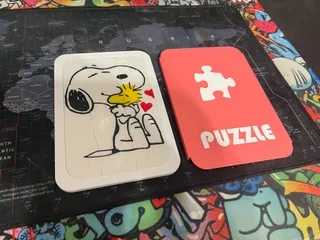 Snoopy with Woodstock - minipuzzle for kids