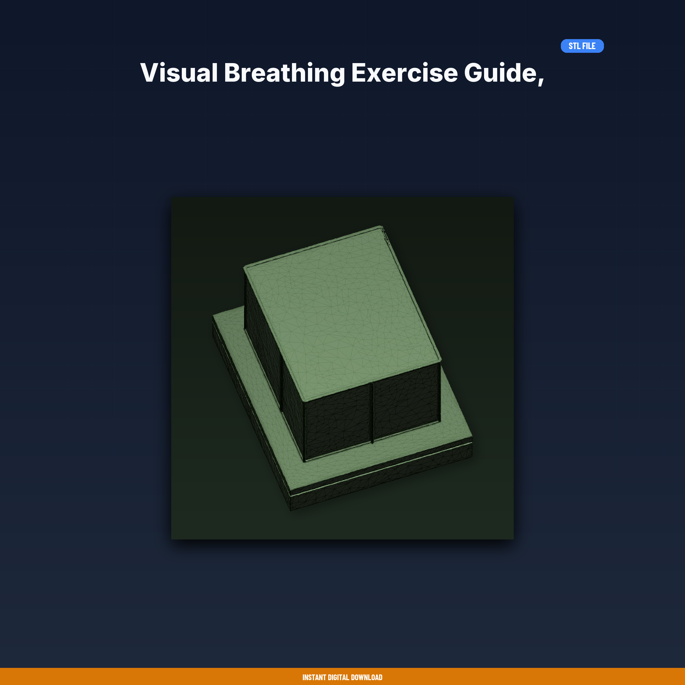 Visual Breathing Exercise Guide, Inhale Exhale Timing, Anxiety - 3D Printable STL File