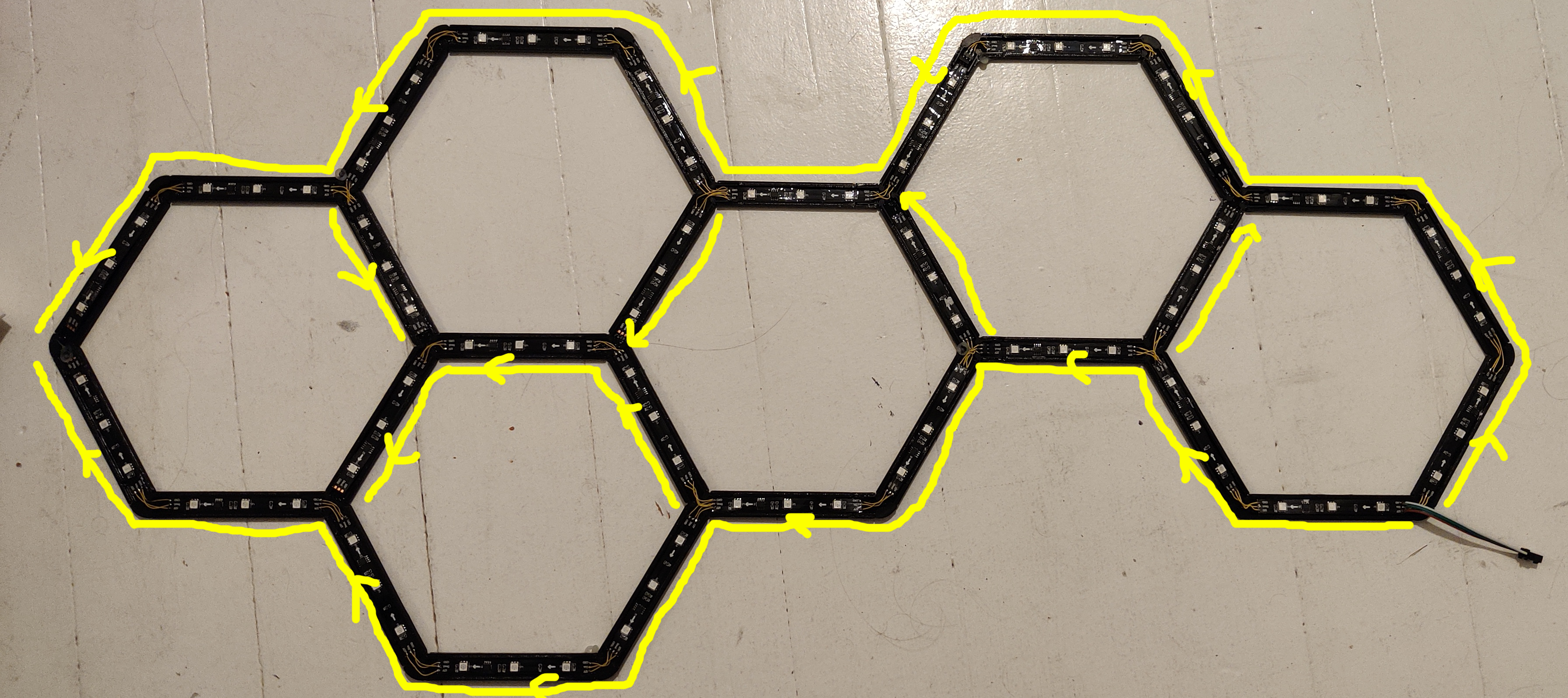 Miniatura 4 do modelo 3D Hexagon Light