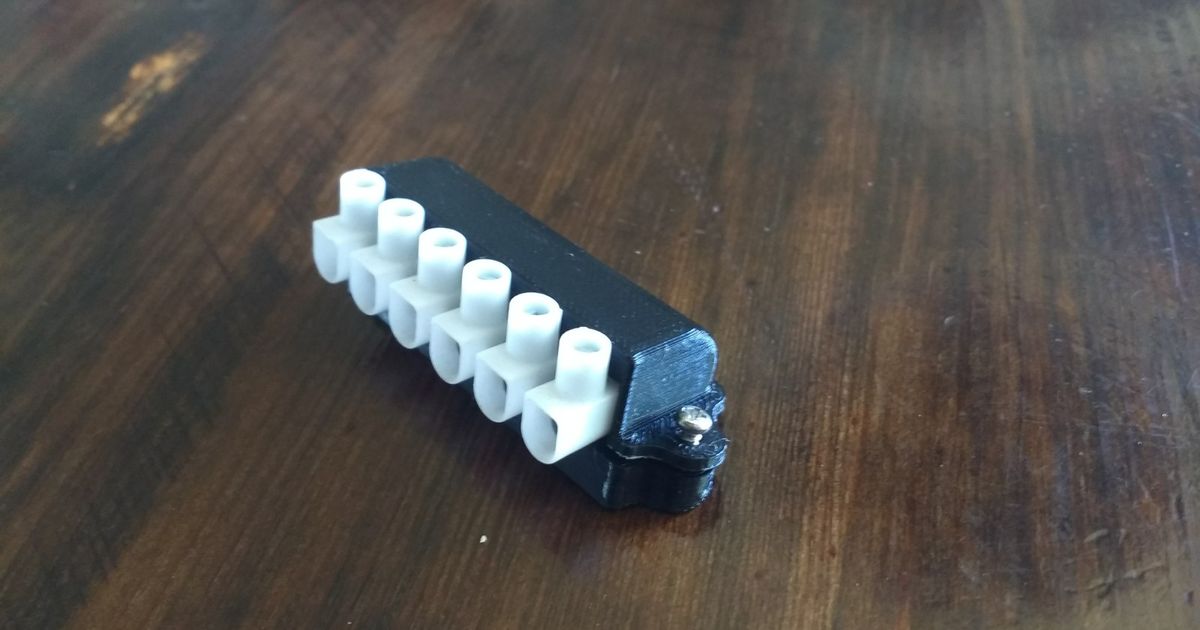 Cap for screw terminal block by funkysod | Download free STL model ...