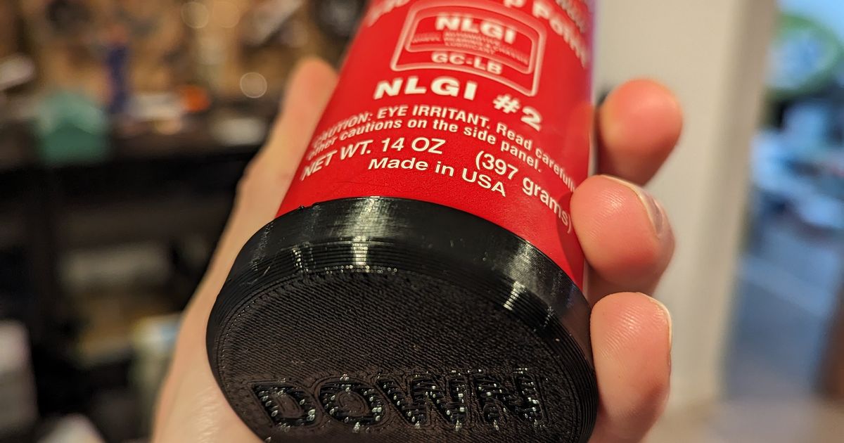 Grease Tube Cap by NickNothom Download free STL model