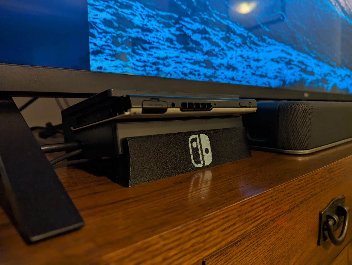 Horizontal Nintendo Switch Dock by br3n Download free STL model