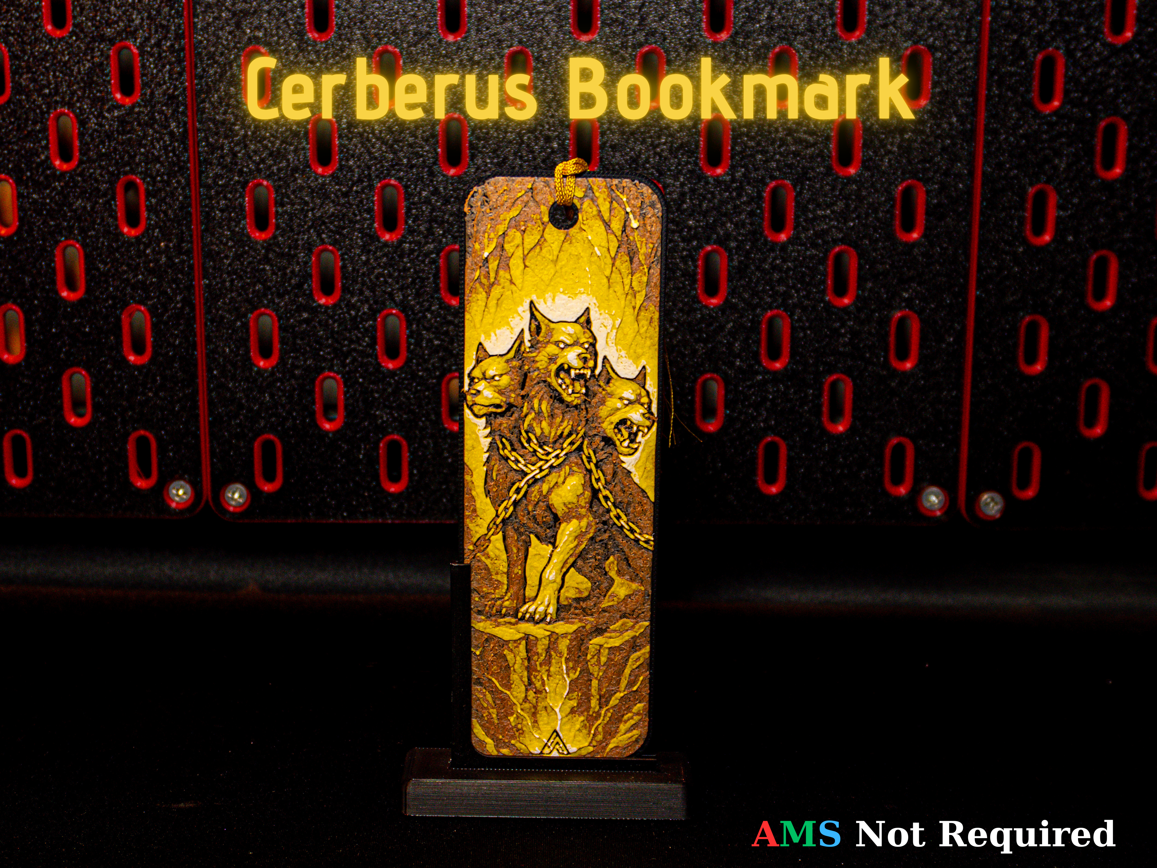 Cerberus Bookmark - Hueforge