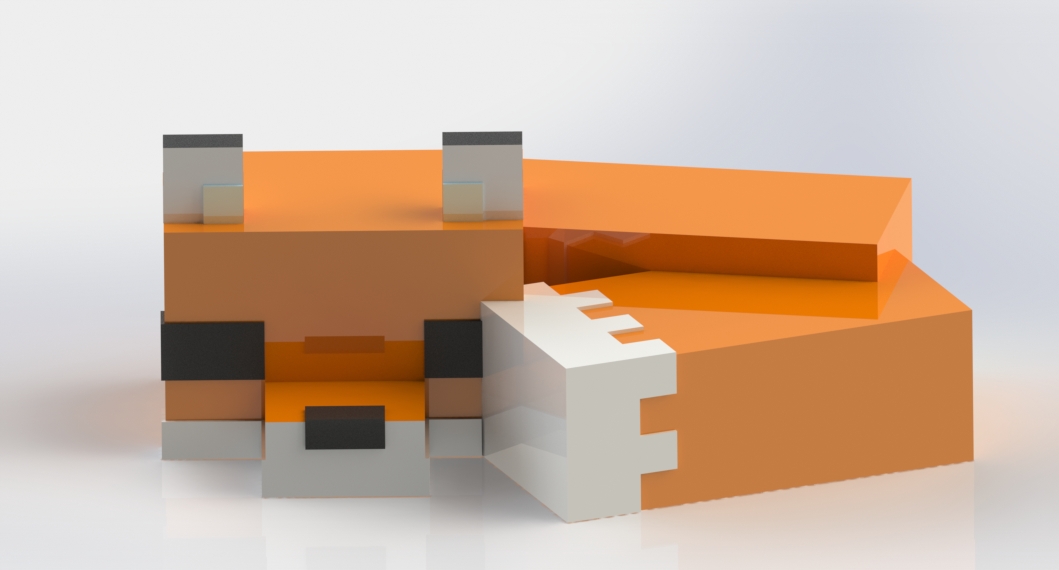 Minecraft Fox by Stranger737 | Download free STL model | Printables.com