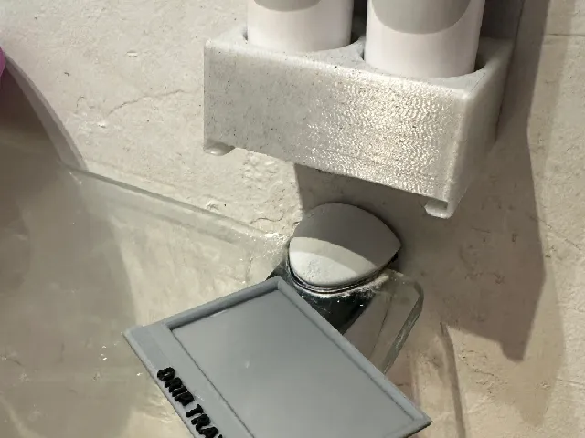 Improved 2x Up & Up toothbrush holder - now with a drip tray!