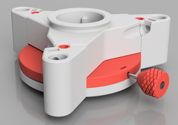 DEPRECATED - Fine focusing spider for Galileo microscope 3D model thumbnail