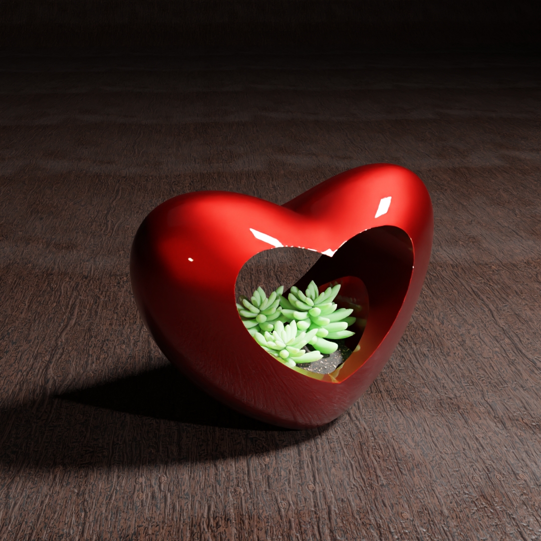 Heart Sculpture 11 - Planter