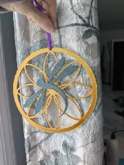 Dragonfly dreamcatcher style decoration