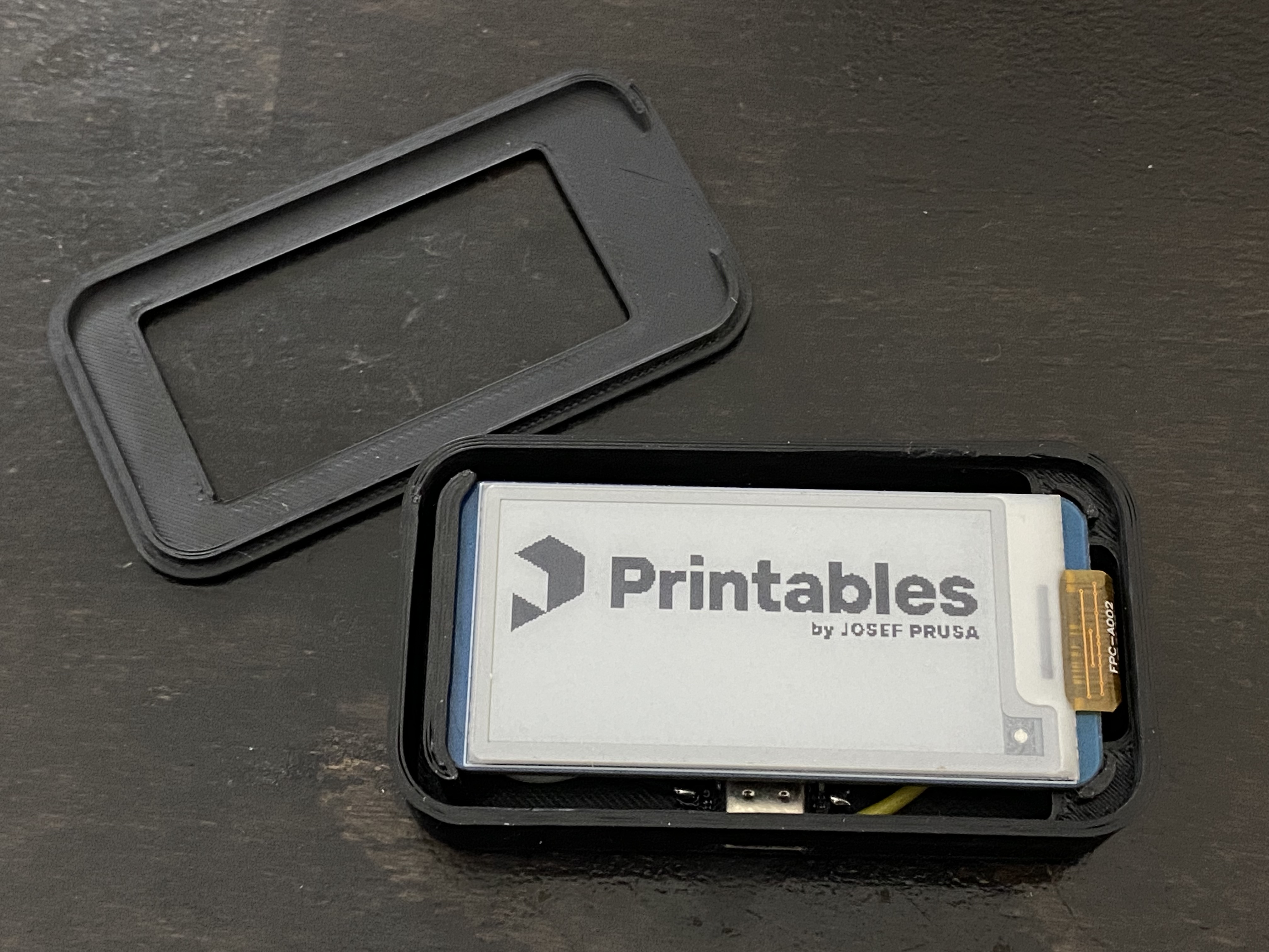 e-Paper / e-Ink Display Case - ESP32 C3 Super Mini + Waveshare e-Paper ...