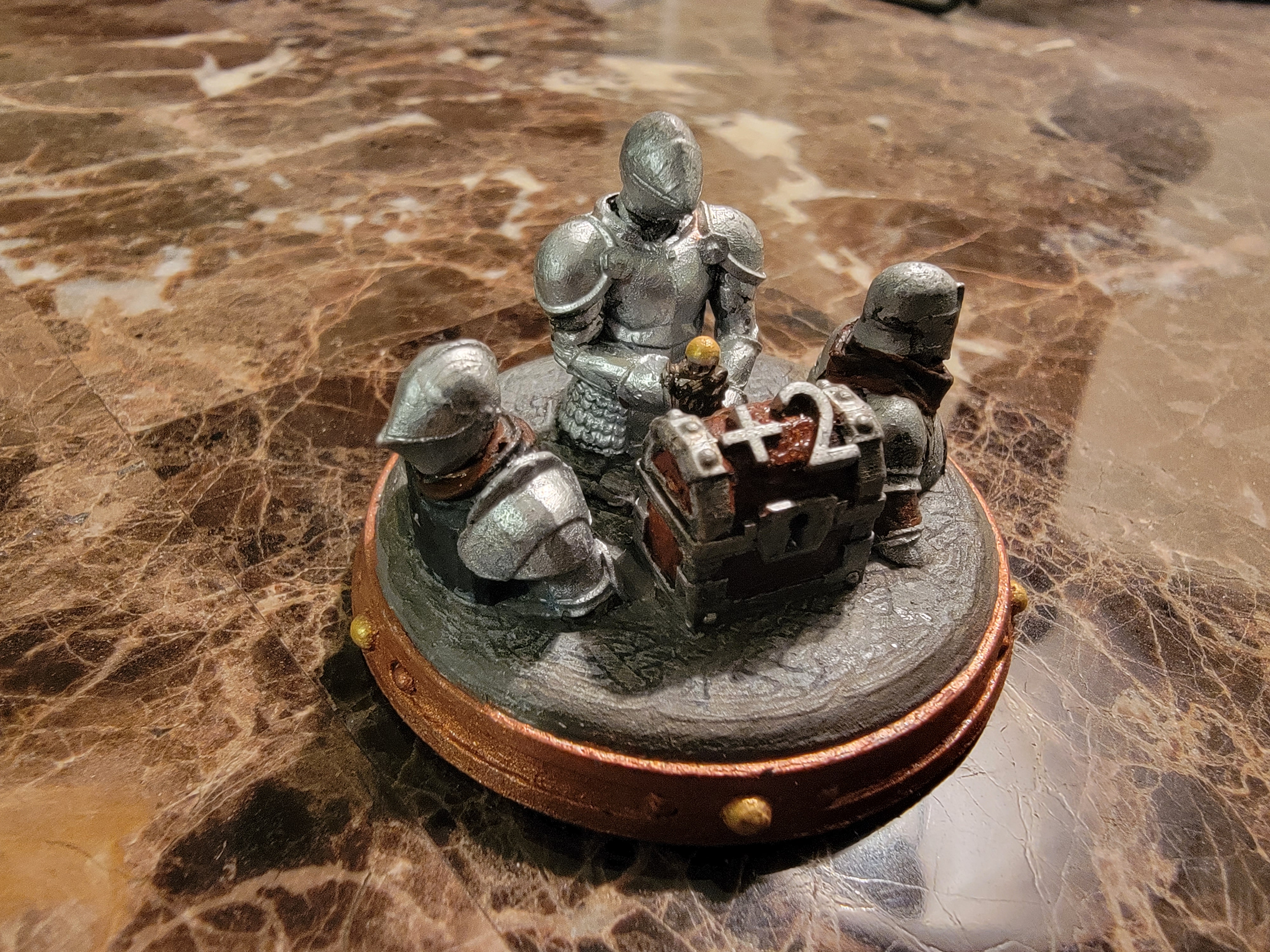 Largest Army trophy for Settlers of Catan, high detail.