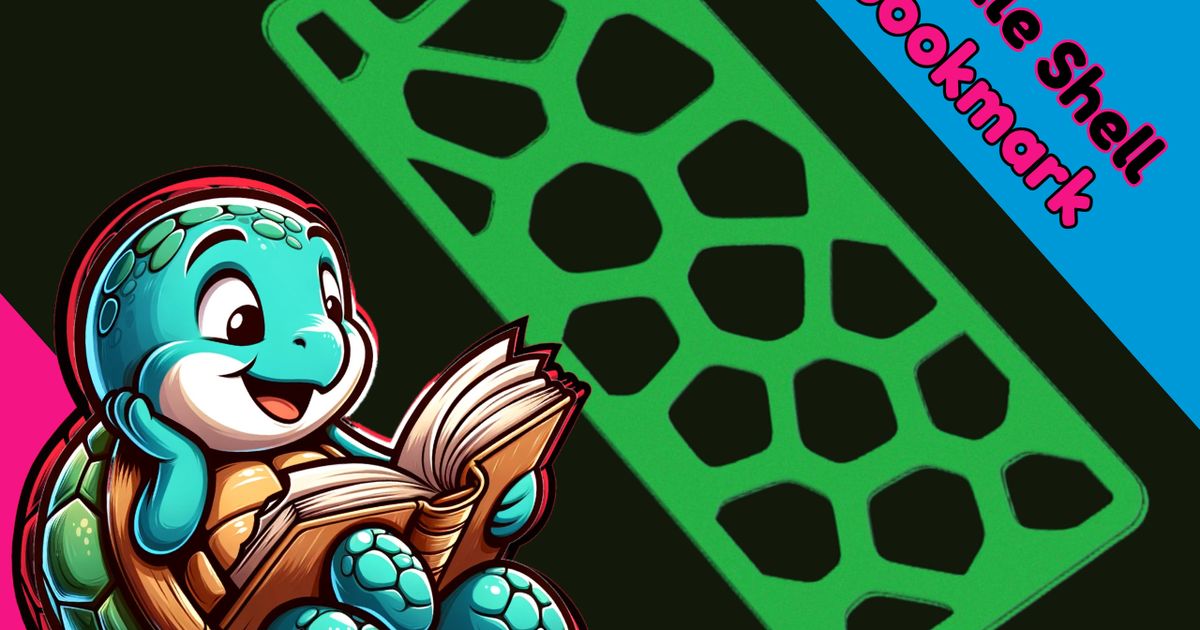 Turtle Shell Bookmark by Snail | Download free STL model | Printables.com