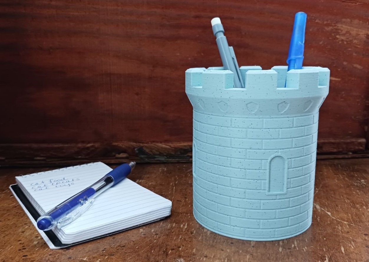 Castle Tower Pen Holder / Cup