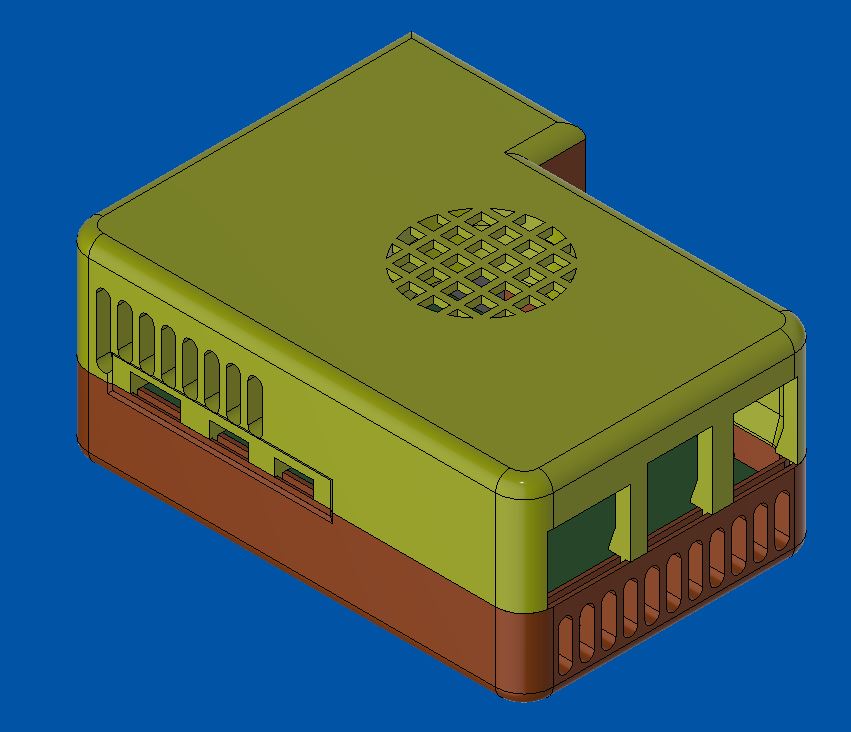 Raspberry Pi 5 with Pineberry Pi HatDrive! Bottom Case by NotAgain ...