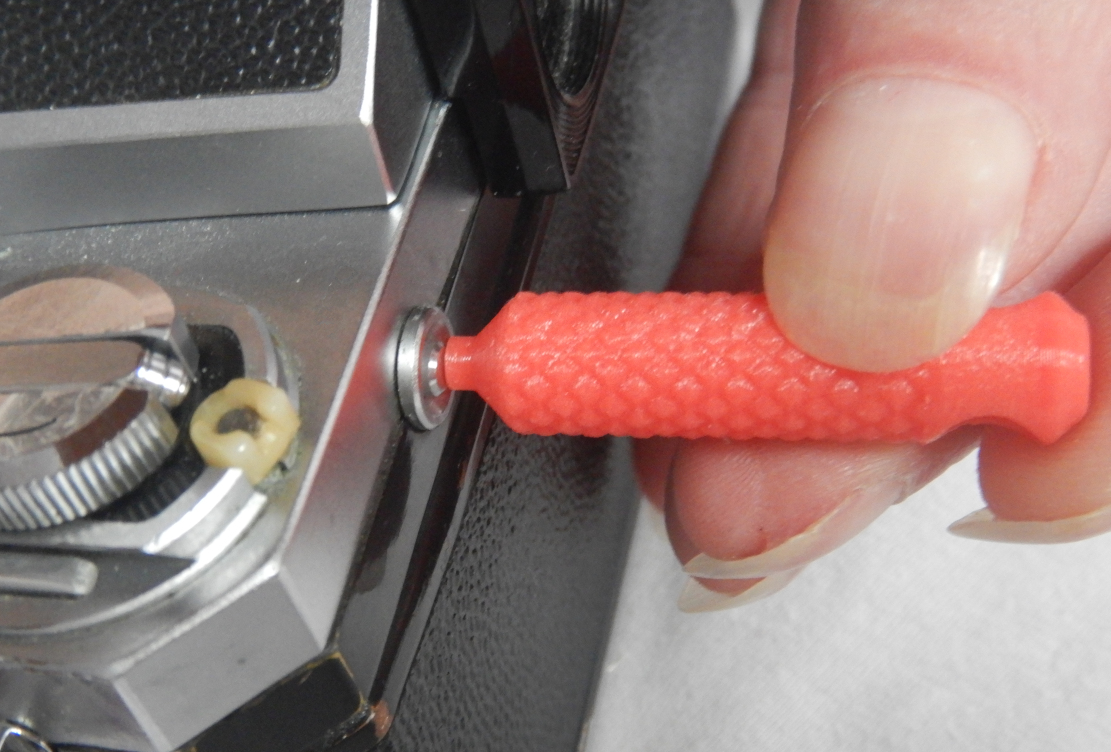 Nikon F / F2 Stift Entriegelung Sucher Mattscheibe; Nikon F / F2 pin release viewfinder focusing screen