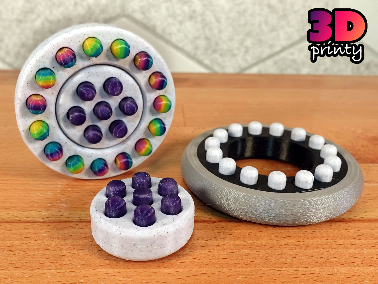 Circle Pop Fidget (Multi-material design)