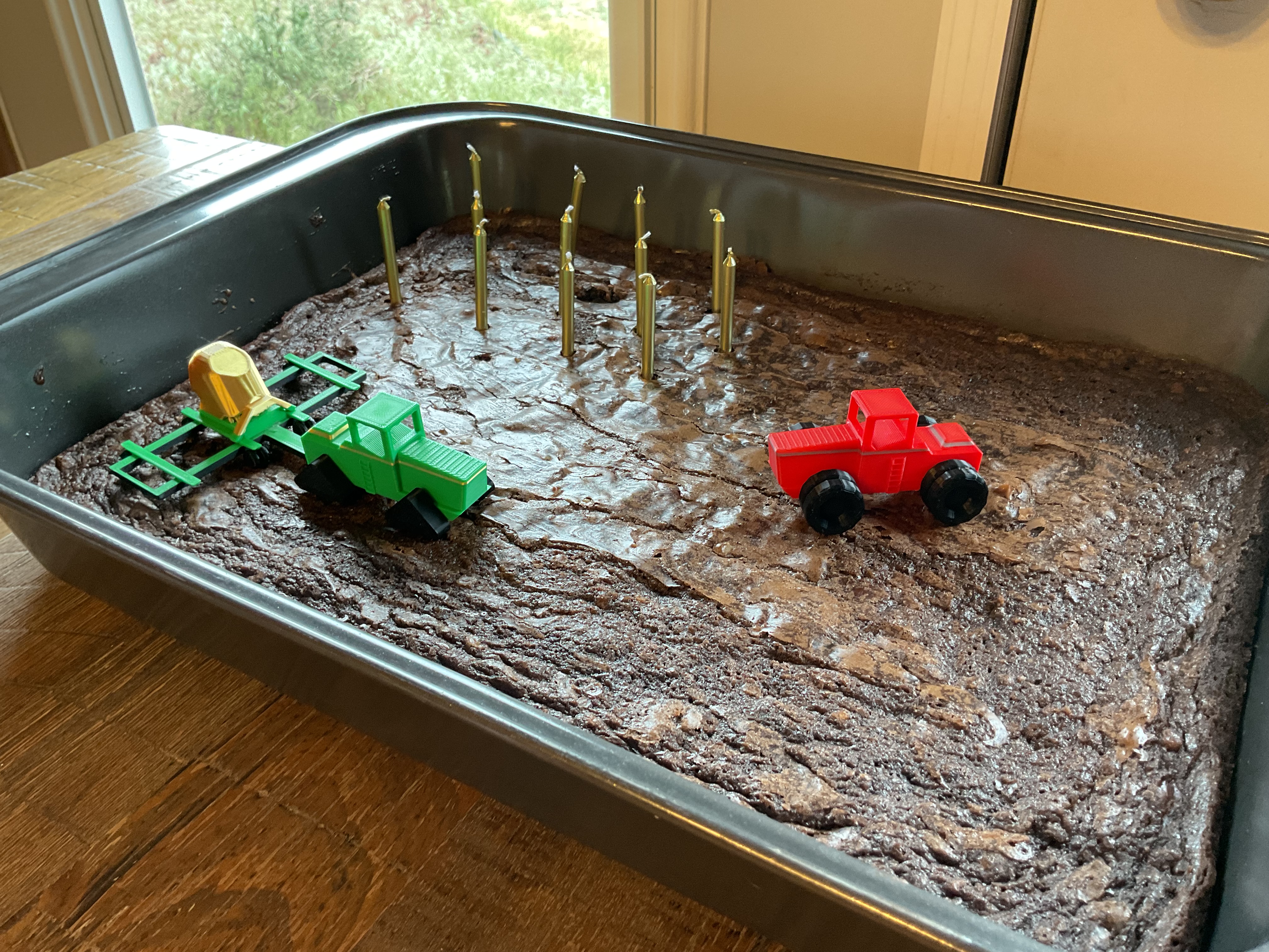Tractor cake topper