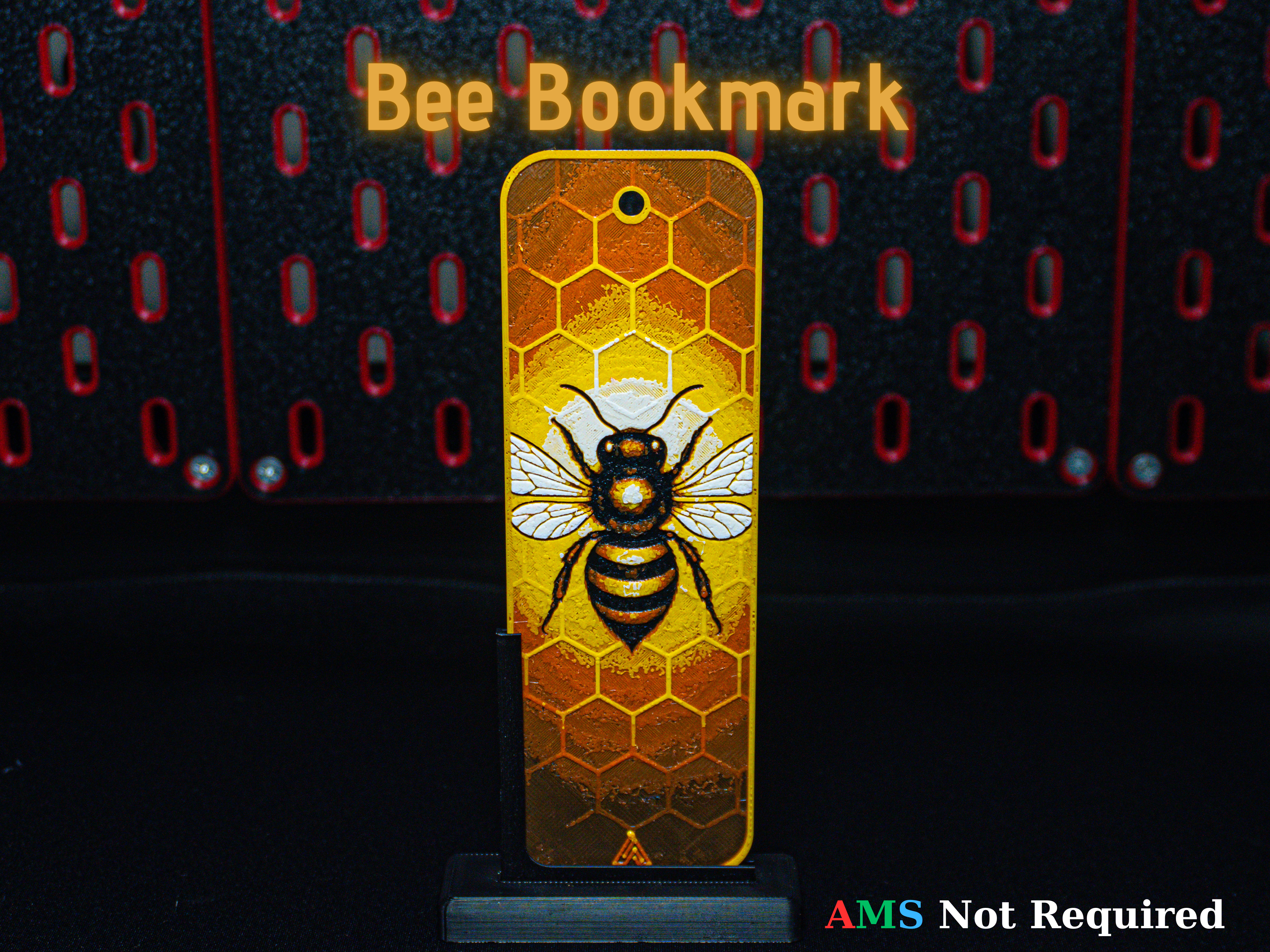 Hueforge Bee Bookmark