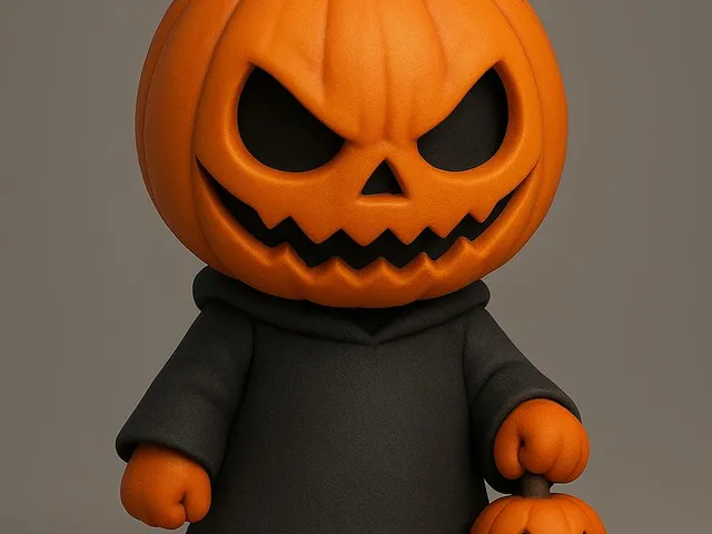 Pumpkinface Chibi – Cute Horror Icon for 3D Printing