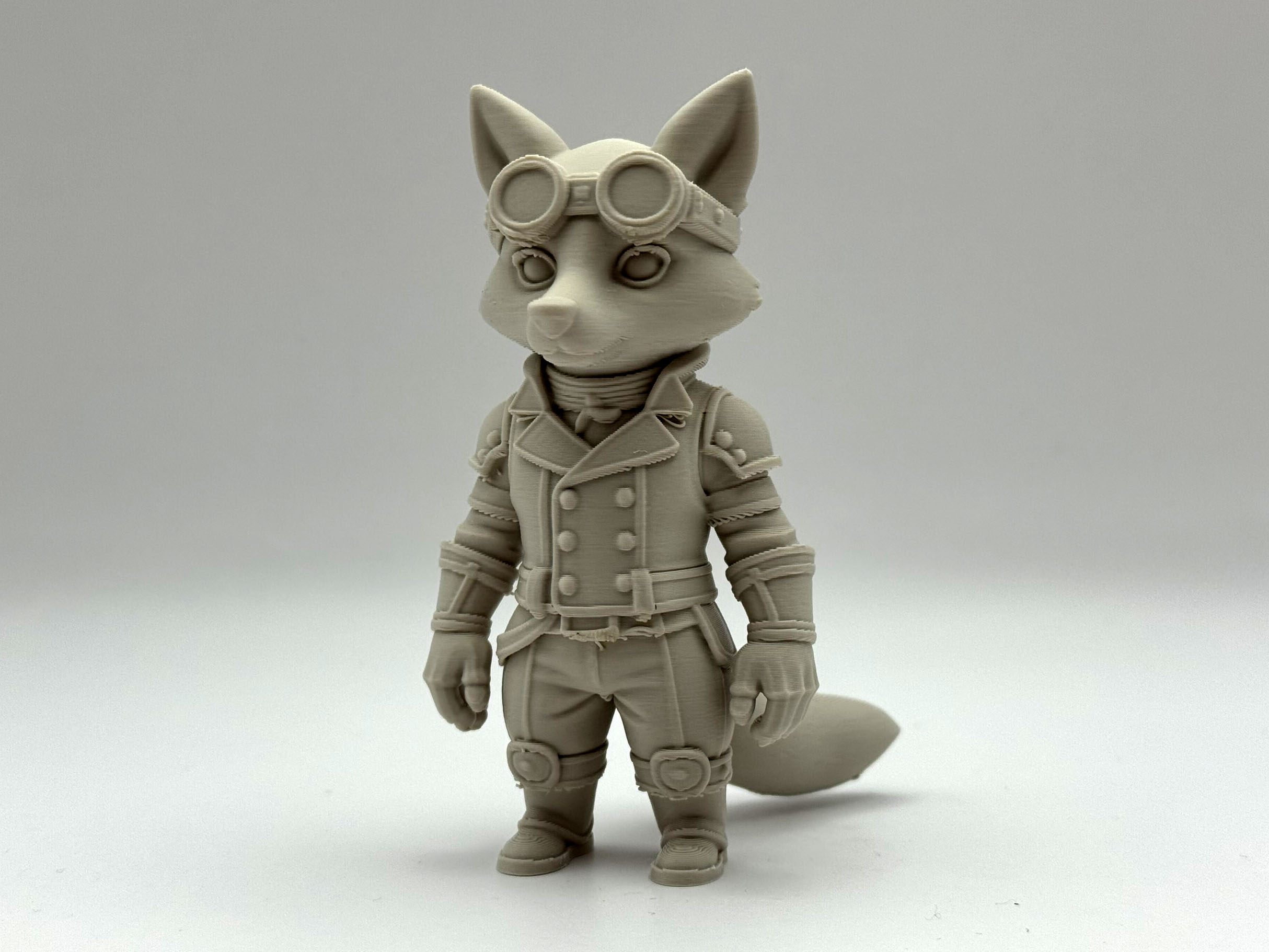 Steampunk Fox Figurine
