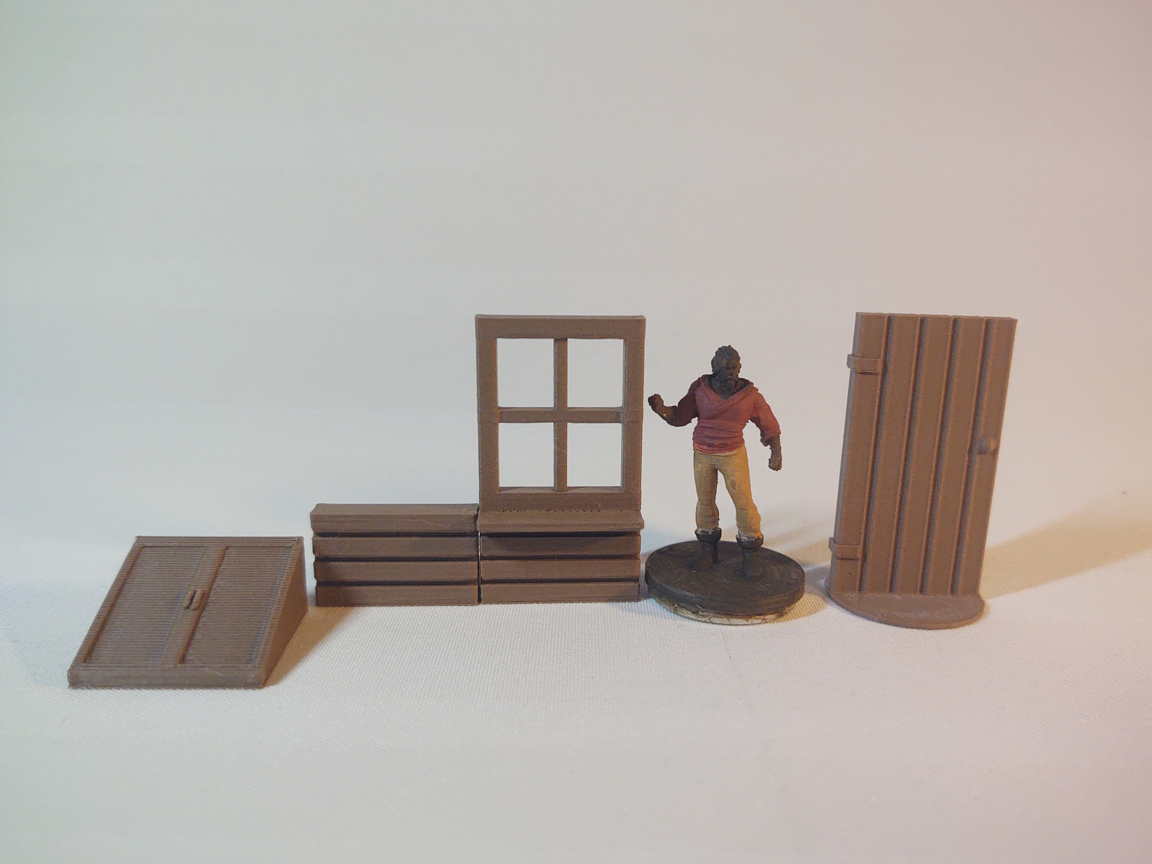 House exterior | Door, window, wall and cellar doors - DnD/TTRPG