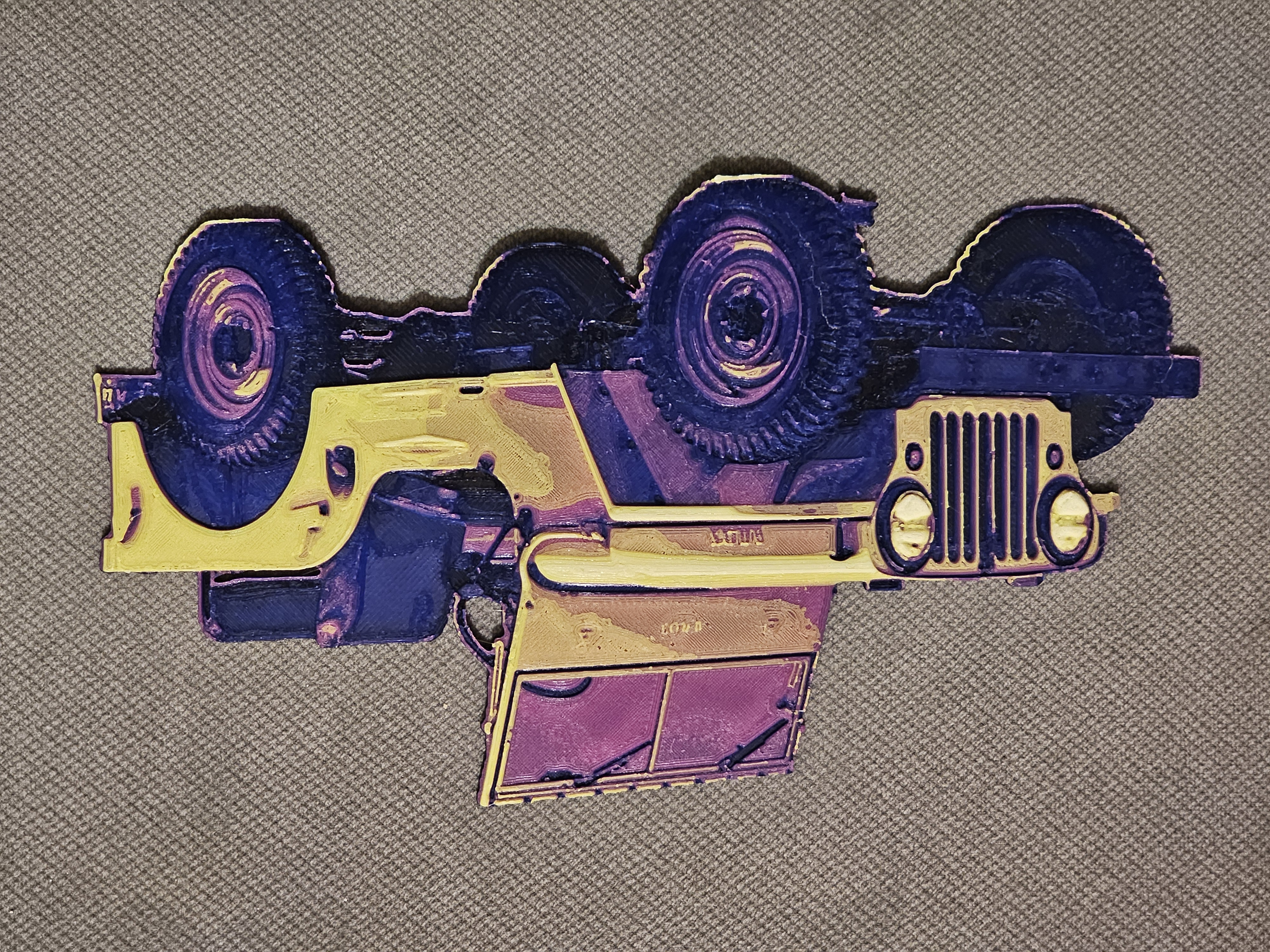 Willys CJ2A Jeep hueforge