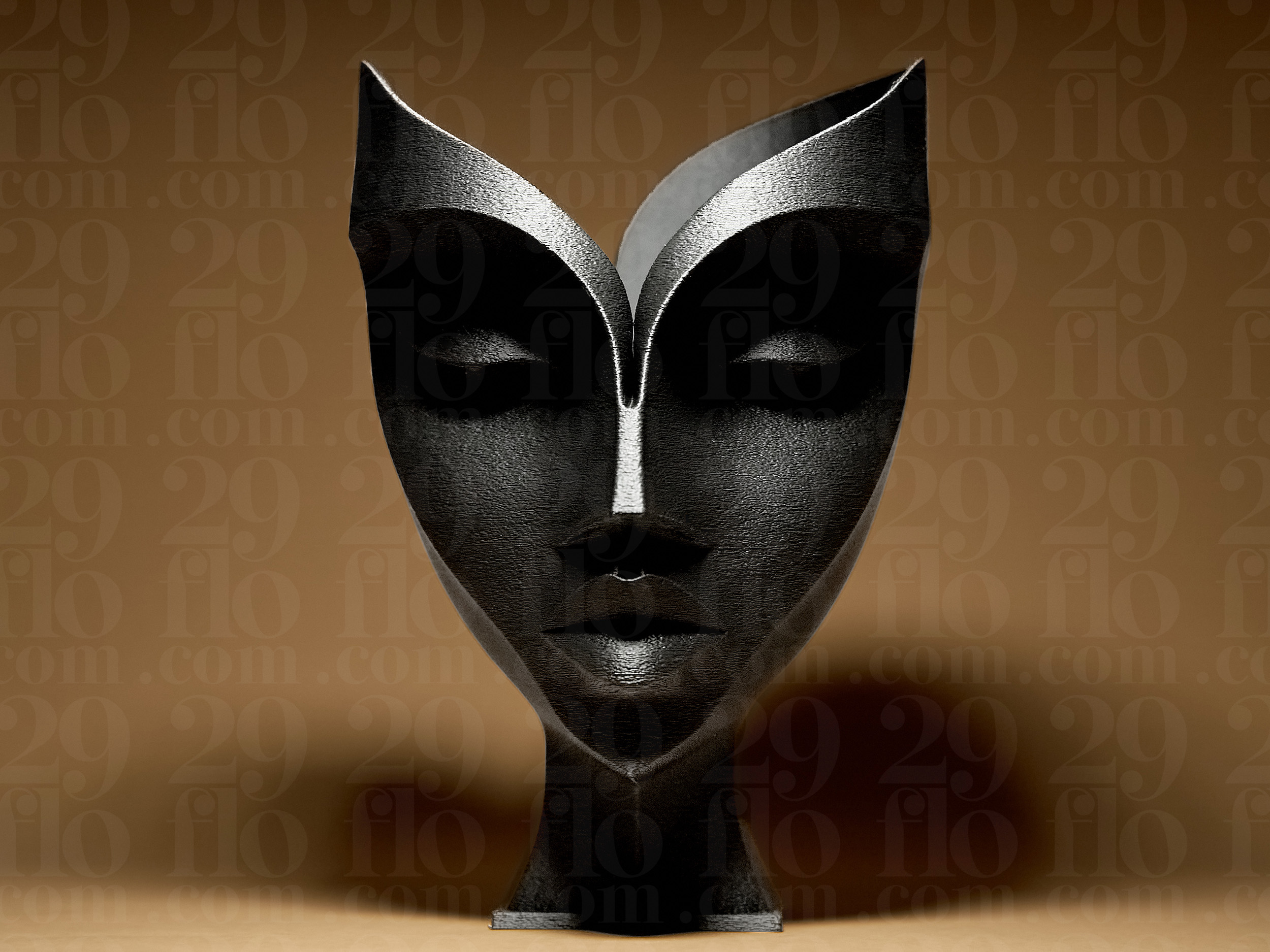 Abstract Woman Face Sculpture — miniatura 3