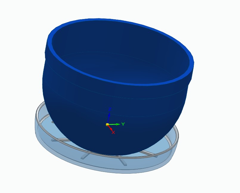 Blumentopf mit Untersetzer und Drainagefunktion / Flower Pot with Saucer and Drainage System