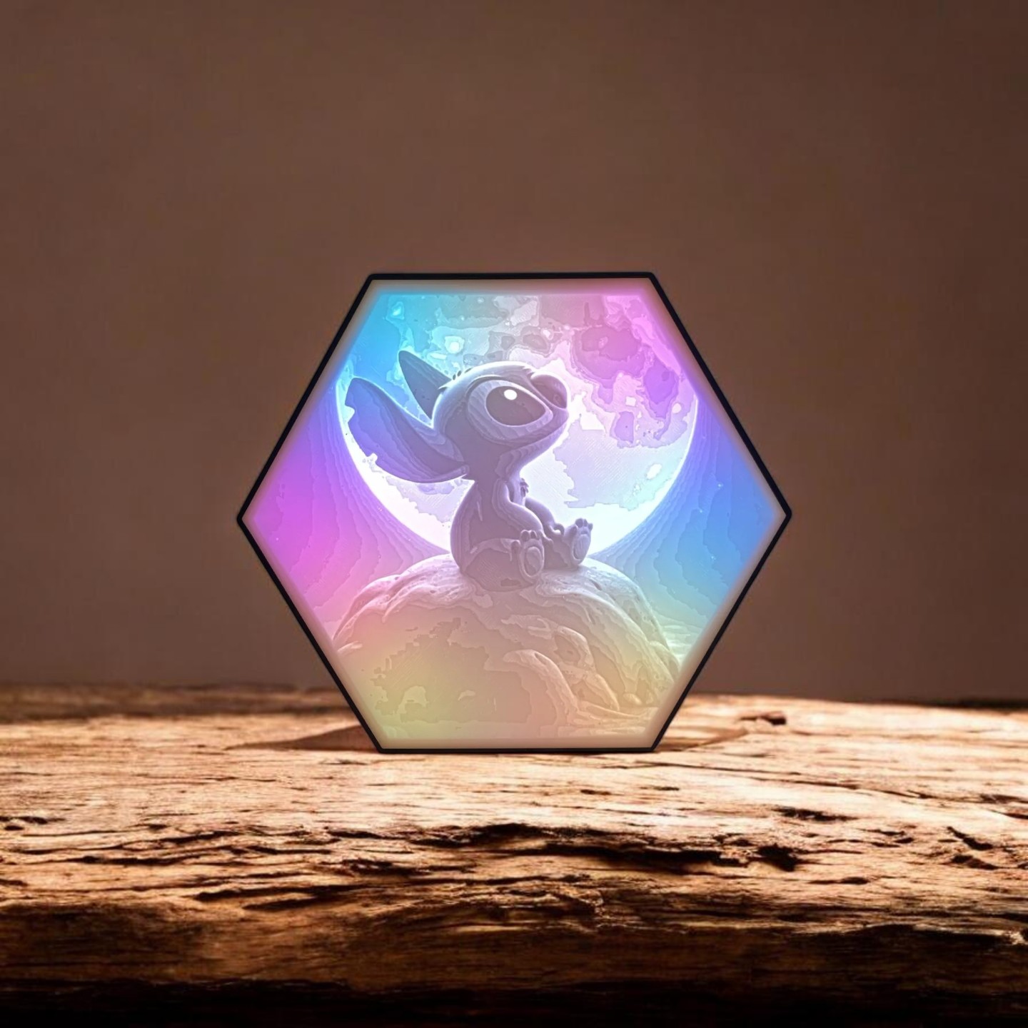 Hexagon Lamp LED RGB - Disney Stitch