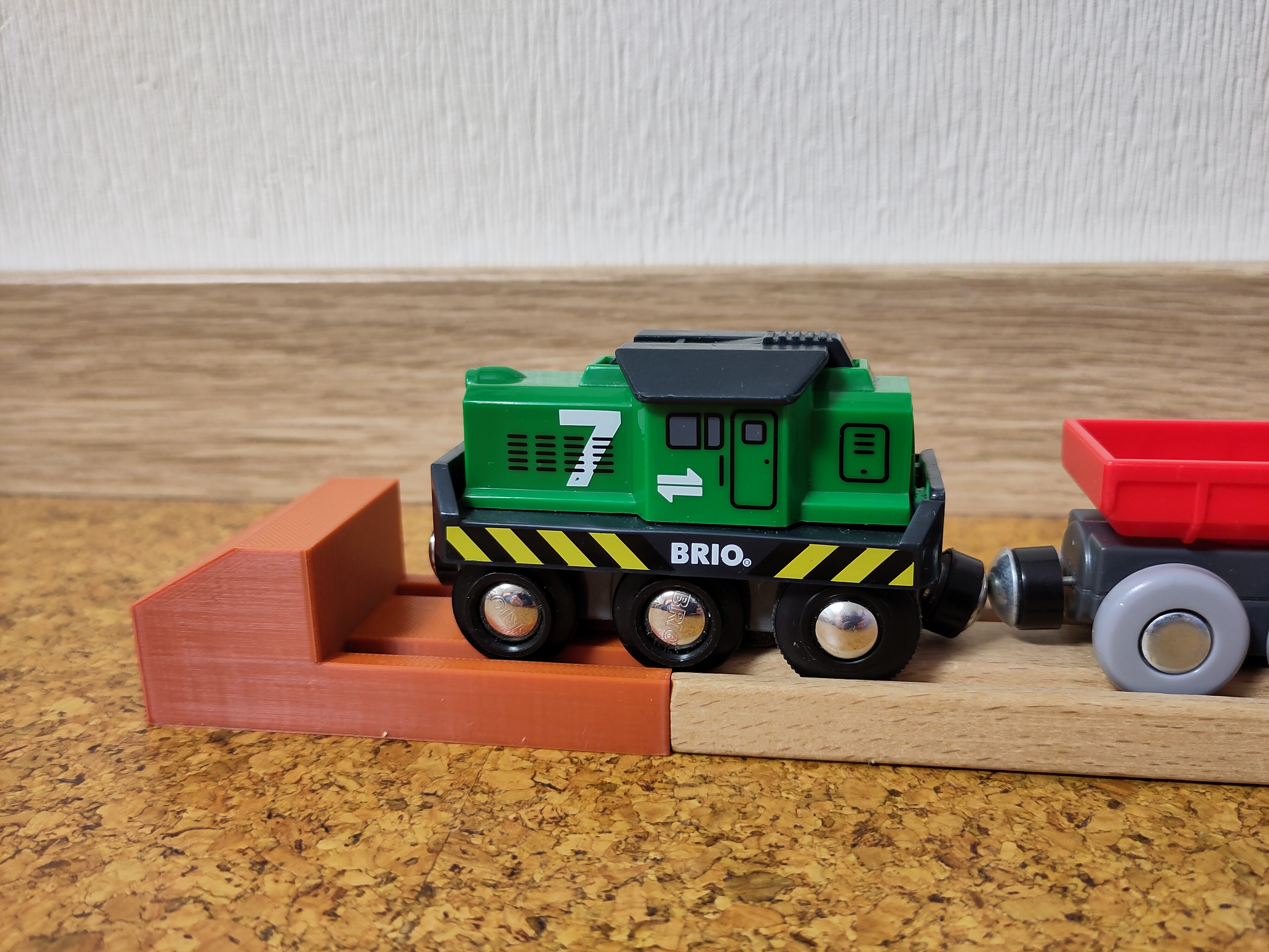 Miniatura 2 do modelo 3D Brio compatible train stop block (auto stop)