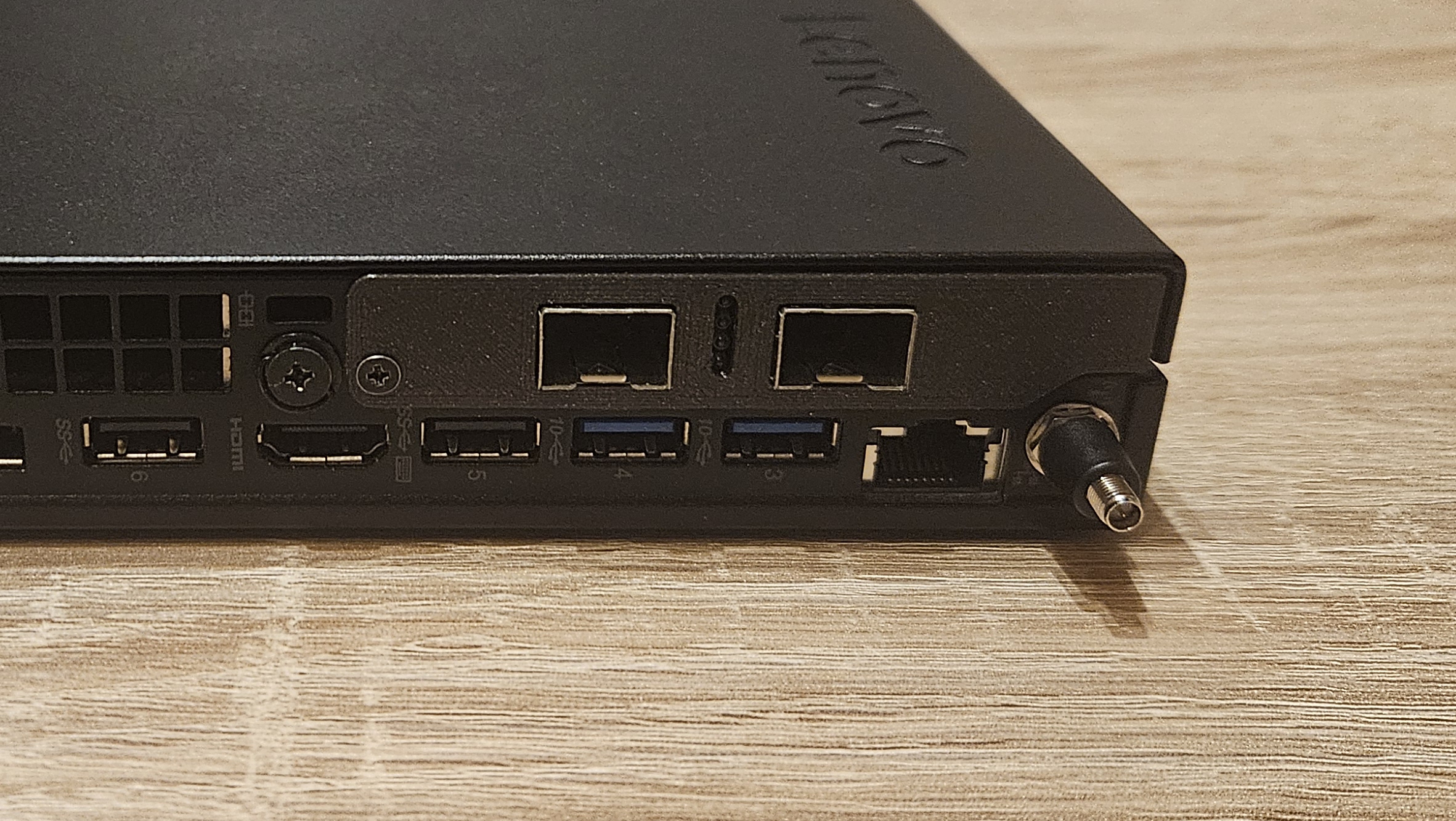 Lenovo ThinkCentre M720q bracket for Dell Mellanox ConnectX-3 CX322A