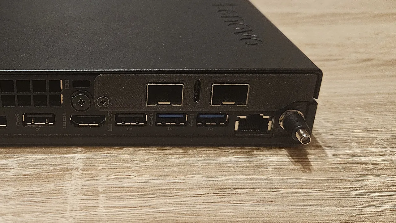 Lenovo ThinkCentre M720q bracket for Dell Mellanox ConnectX-3