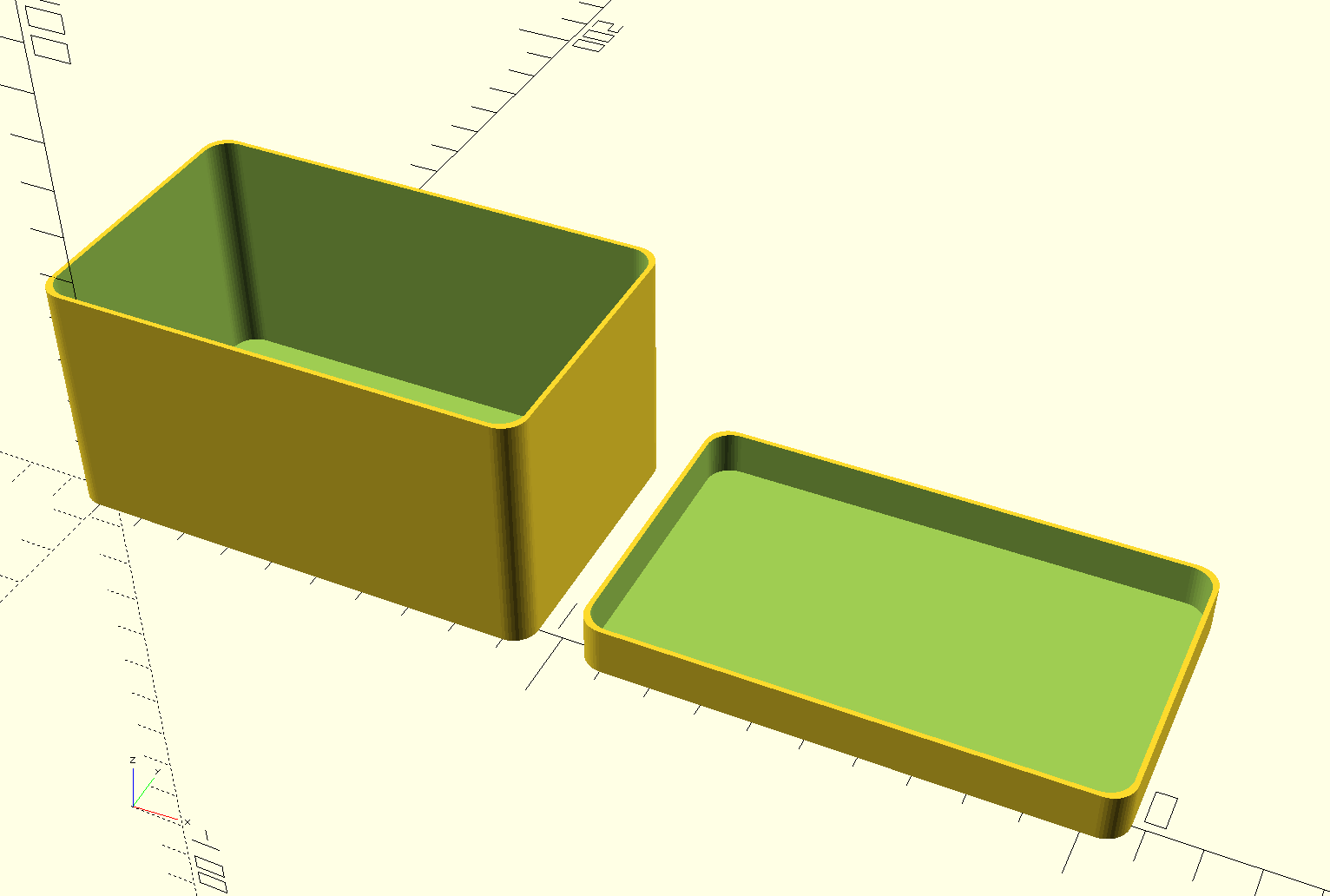 Miniatura 3 do modelo 3D Simple Parametric Box with Lid