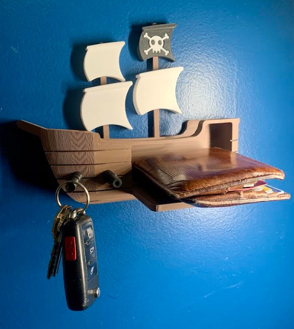 Pirate Ship Key Holder