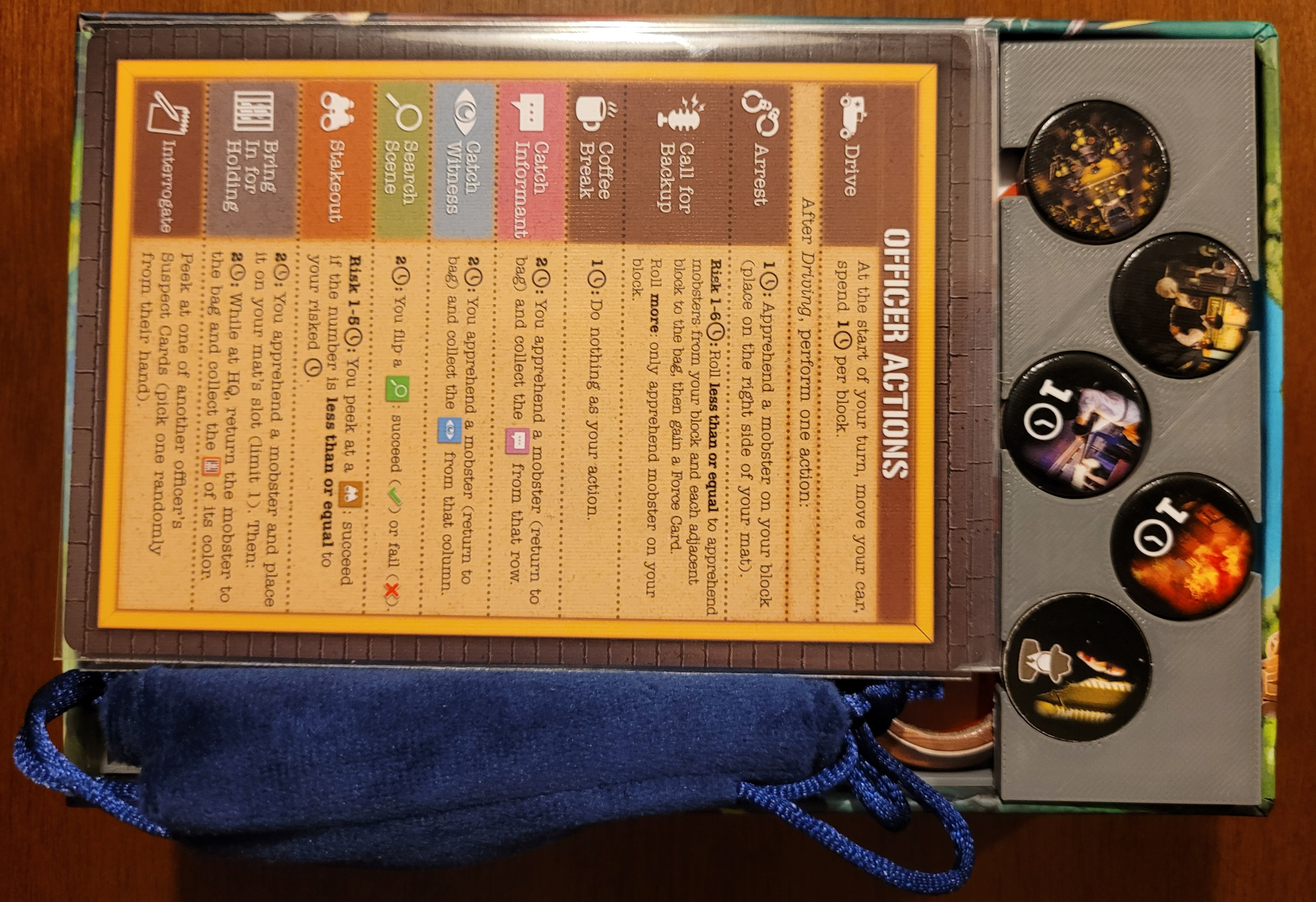 Tiny Epic Crimes Deluxe & Kingpins: sleeved cards inserts