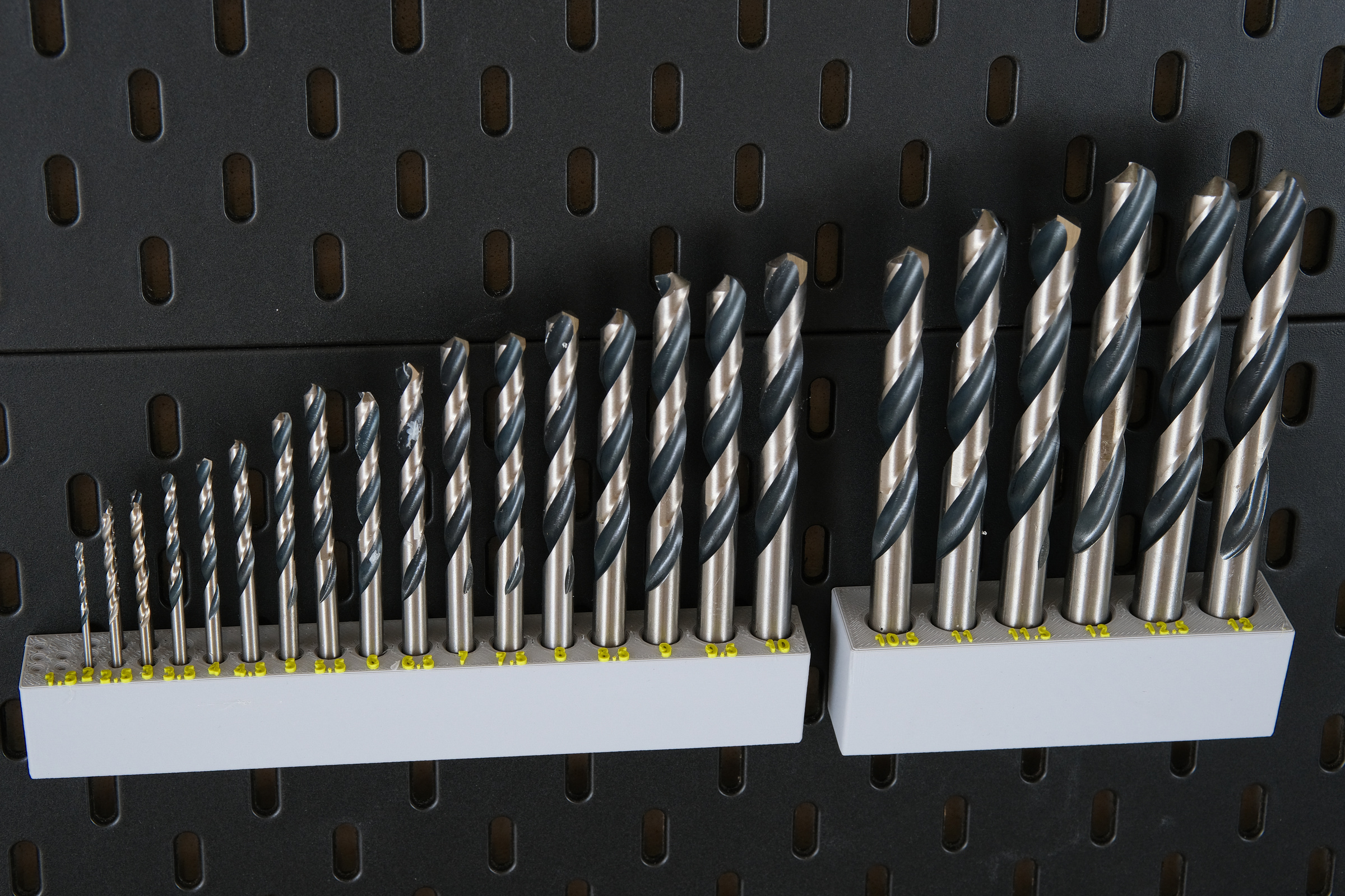 Remixed metric drillbit holders for Skadis