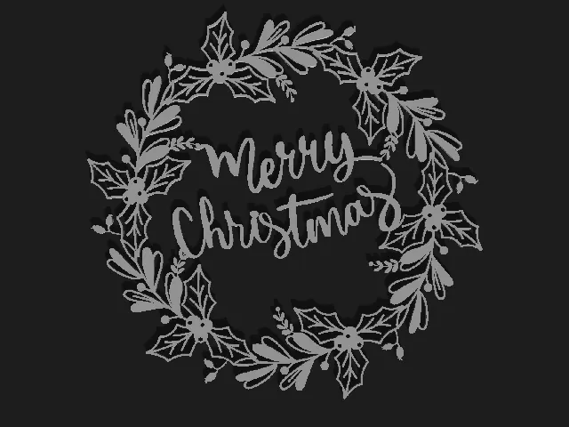 Merry Christmas Wallart - Wand/Fensterdekoration