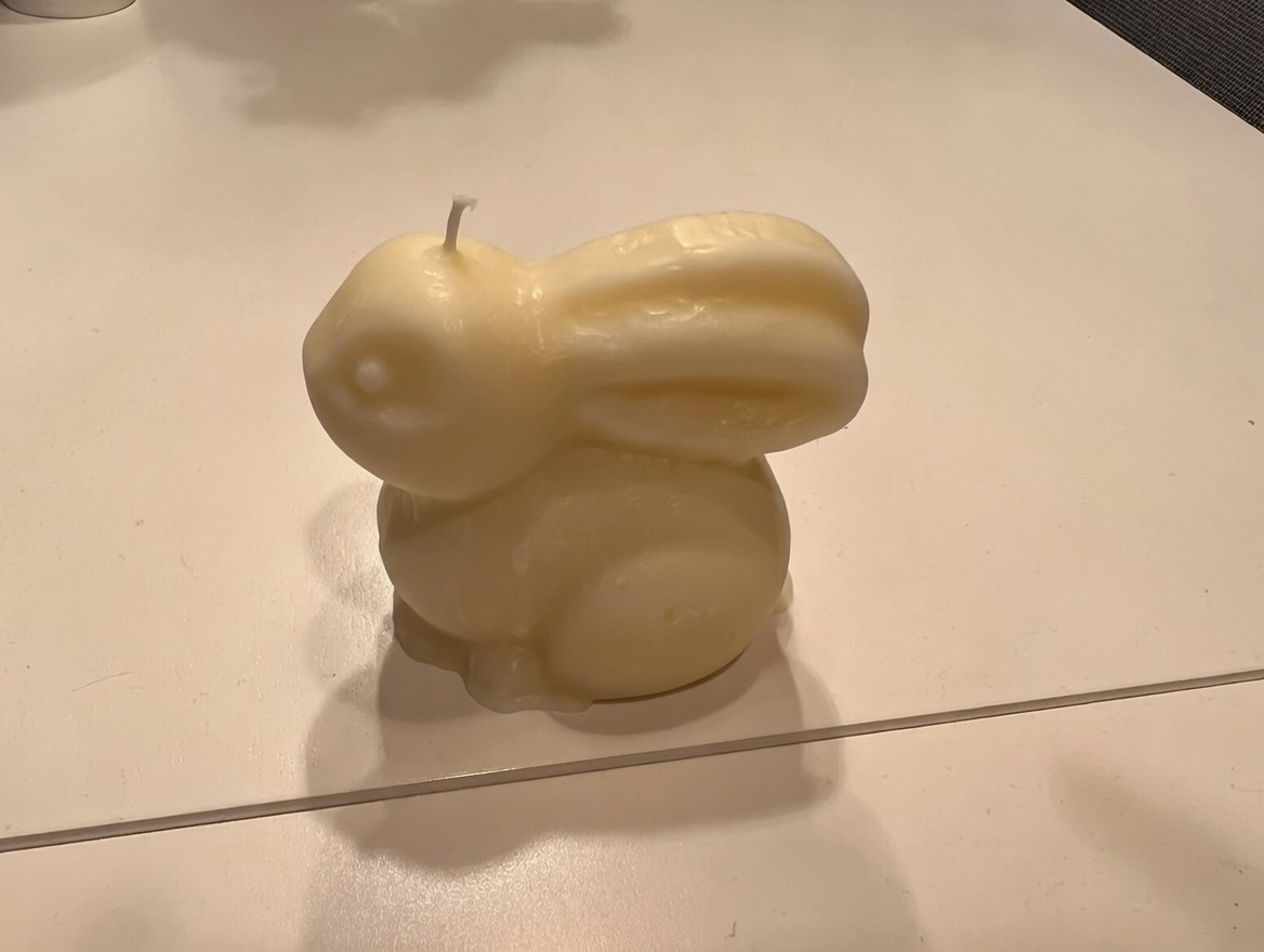 Easter bunny candle mold
