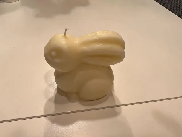 Easter bunny candle mold